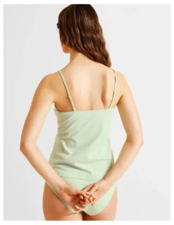 Soho Organic Cotton Camisole in Green