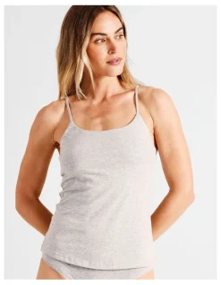 Soho Organic Cotton Camisole in Grey Marle