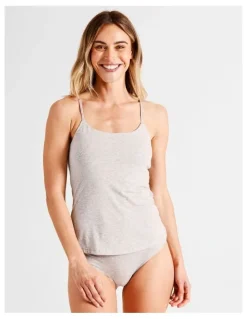 Soho Organic Cotton Camisole in Grey Marle