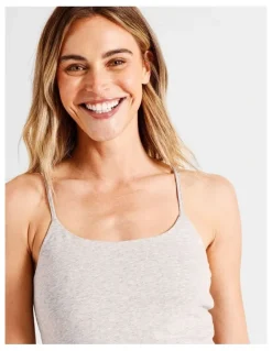 Soho Organic Cotton Camisole in Grey Marle