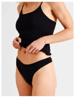 Soho Organic Cotton G-String in Black