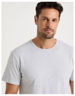 Soho 2 Pack Sleep Tees in Grey & Blue
