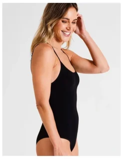 Soho Seamless Bodysuit in Black