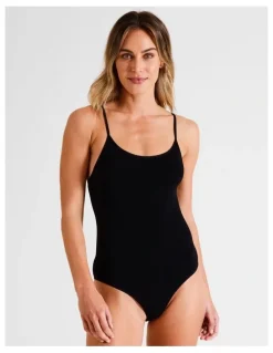 Soho Seamless Bodysuit in Black