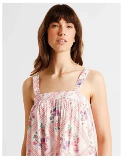 Soho Serene Woven Chemise in Diamond Floral Print