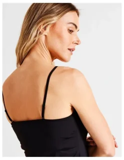 Soho Smooth Lace Cami in Black