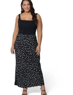 Something 4 Olivia Emily Printed Midi Skirt