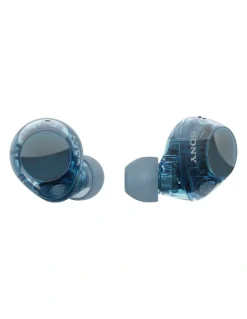 Sony Truly Wireless Earbuds with Noise Cancelling in Glass Blue