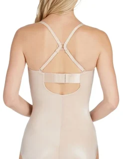 Spanx Shape Suit Your Fancy Strapless Cupped Brief Bodysuit in Beige
