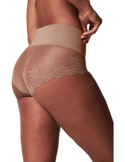 Spanx Super Smooth undie-tectable Lace Hi-hipster In Beige