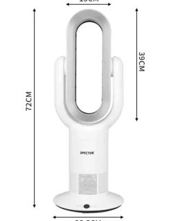 Spector Bladeless Fan Electric Cooler 2 in 1 Air Cool in White