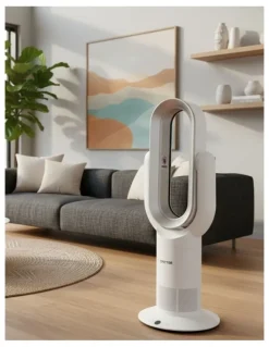 Spector Bladeless Fan Electric Cooler 2 in 1 Air Cool in White
