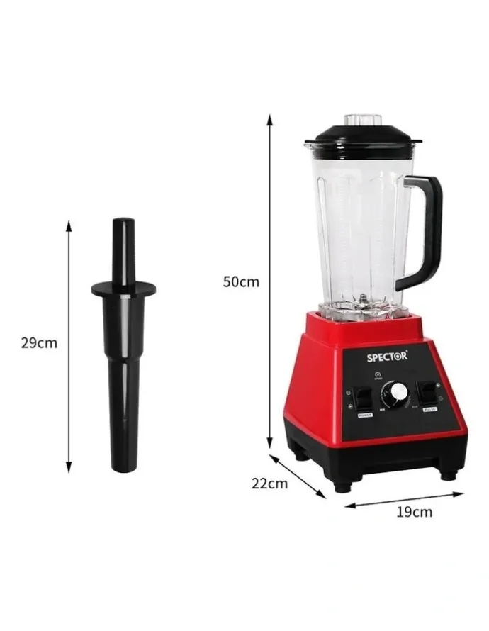 Spector Commercial Blender 2L in Red