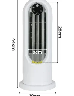 Spector Electric Ceramic Space Heater Mini Fan Room 1200W in White
