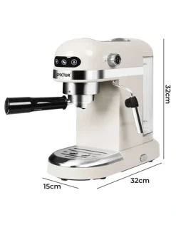 Spector Espresso Coffee Machine in Milk White
