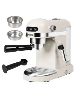 Spector Espresso Coffee Machine in Milk White
