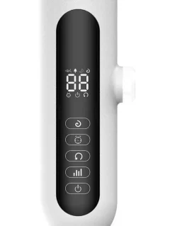 Spector Pedestal Fan Tilt & Oscillating 28 Speed Cooler Timer Adjustable Height in White