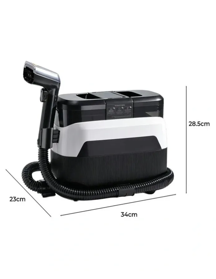Spector Upholstery Spot Cleaner Deep Stain Fabric Portable Carpet Cleaner 11KPa in Black/White