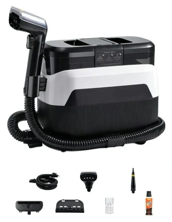 Spector Upholstery Spot Cleaner Deep Stain Fabric Portable Carpet Cleaner 11KPa in Black/White