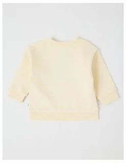 Sprout Airplane Applique Sweat Top in Bone