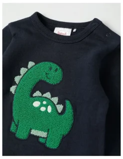 Sprout Apple Crew Neck Tracksuit Set in Green