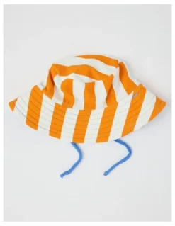 Sprout Beach Stripe Swimwear in Orange