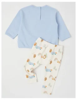 Sprout Bear Lake Sweat Top & Legging Set in Bluestone