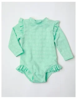 Sprout Broderie Swimwear in Mint