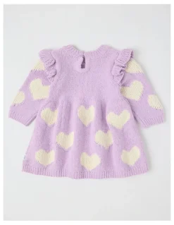 Sprout Chenille Dress in Light Purple