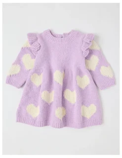 Sprout Chenille Dress in Light Purple