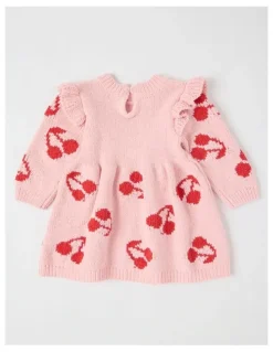 Sprout Chenille Dress in Pale Pink