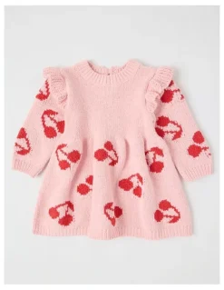 Sprout Chenille Dress in Pale Pink