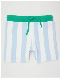 Sprout Crocodile Stripe Swimwear in Emerald