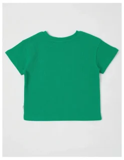 Sprout Dog Boxy T-Shirt in Teal