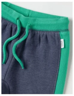 Sprout Essential Colour Block Trackpants in Indigo Marle