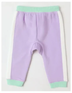 Sprout Essential Colour Block Trackpants in Lavendar Marle
