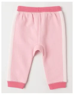 Sprout Essential Colour Block Trackpants Blushing in Bride