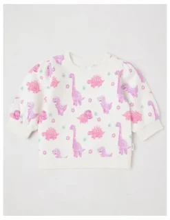 Sprout Essential Dino Sweat Top In Lavender