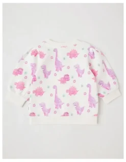 Sprout Essential Dino Sweat Top In Lavender