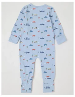 Sprout Essential Jersey Cars Coverall in Kentucky Blue