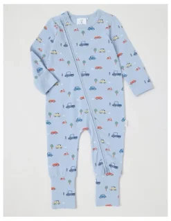 Sprout Essential Jersey Cars Coverall in Kentucky Blue