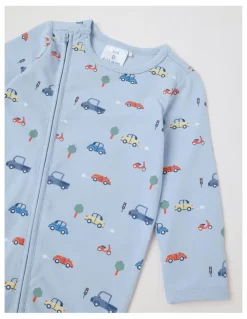 Sprout Essential Jersey Cars Coverall in Kentucky Blue