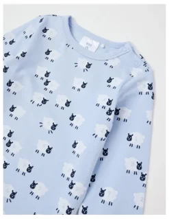 Sprout Essential Jersey Sheep Bodysuit in Windsurfer