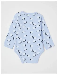 Sprout Essential Jersey Sheep Bodysuit in Windsurfer