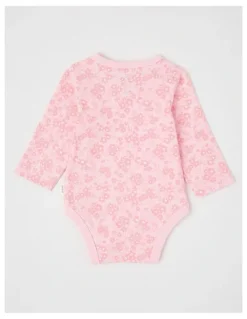 Sprout Essential Jersey Tonal Floral Bodysuit Blush