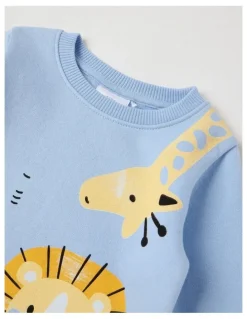 Sprout Essential Safari Sweat Top In Blue