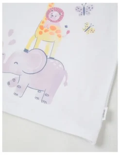 Sprout Essentials Animal Stack T-Shirt in White