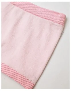 Sprout Essential Solid Knit Shorts in Blush