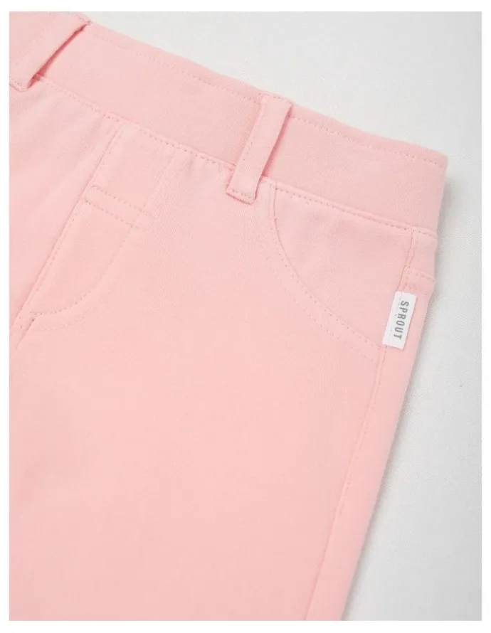 Sprout Essentials Solid Leggings in Pale Pink