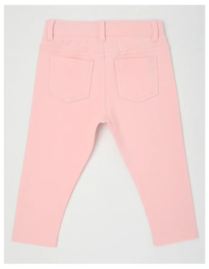 Sprout Essentials Solid Leggings in Pale Pink